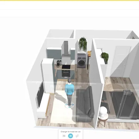 Le 12 - Joli F2 Neuf, Centre - Stationnement Gratuit *